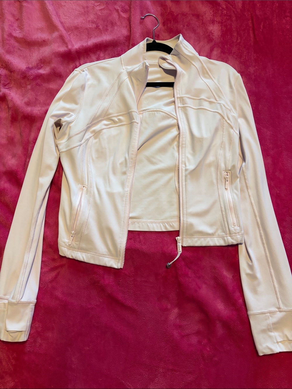 Lululemon Define Crop Jacket - Sz 10 - Light Pink